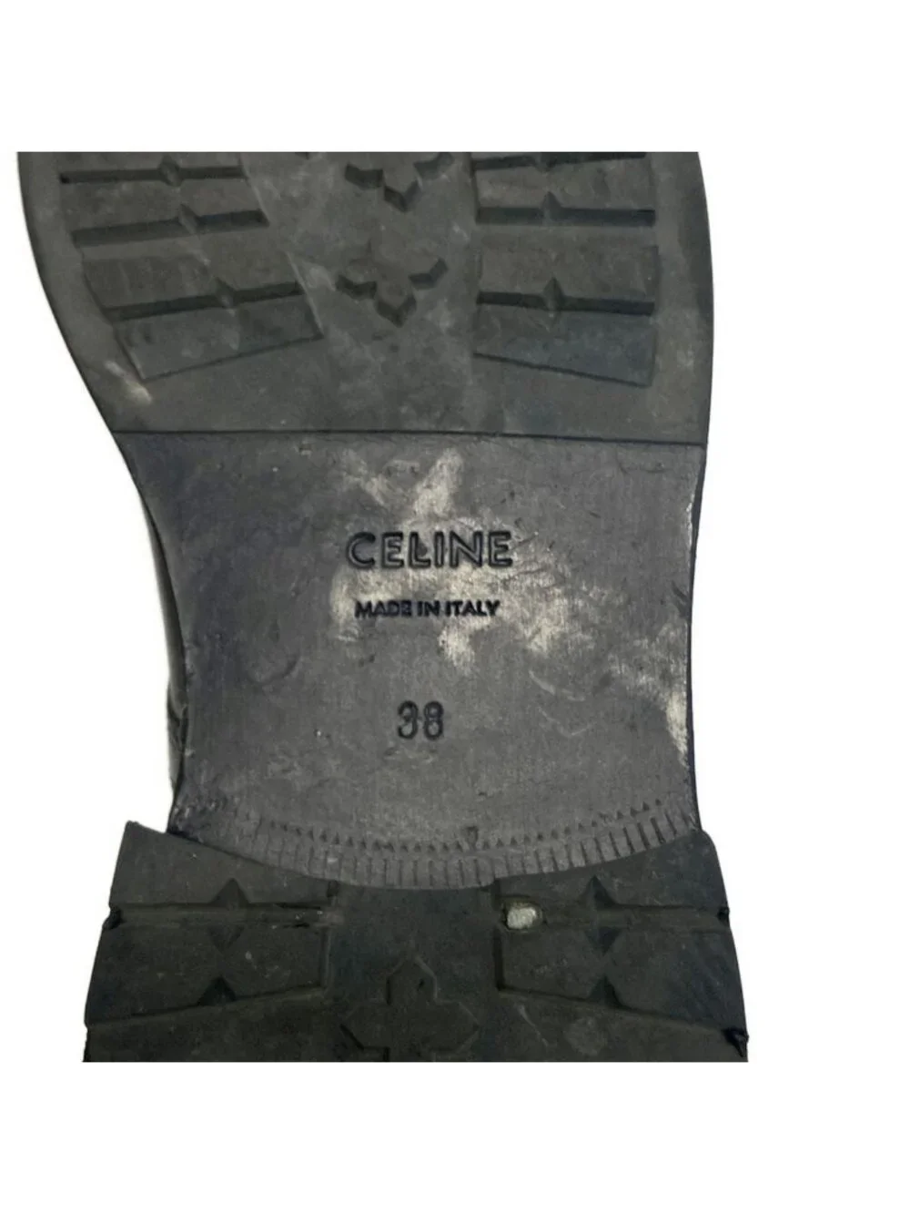 Celine Short Boots 38 Black Leather